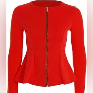 Blazer orange red , wool , new